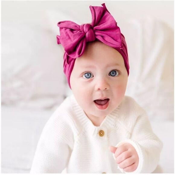 Baby Bling Pink Bow Headband - Picture 2 of 5